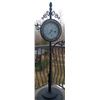 Image 1 : Costco Tall Standing Patio Plant Hanging Clock  74" tall