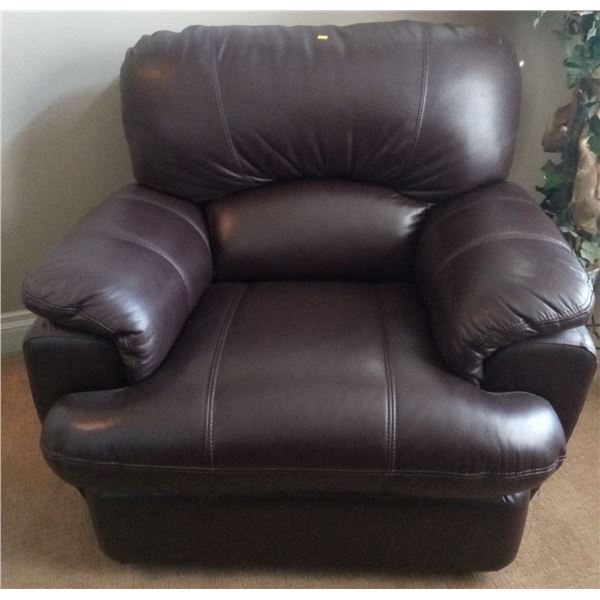 Deep Brown Leather Recliner
