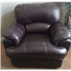Image 1 : Deep Brown Leather Recliner