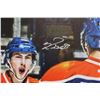 Image 2 : *Edmonton Oilers Framed Canvas with (2) Signatures - 42 1/2" x 32", Cannot Ship