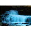 Image 2 : Motion Waterfall Picture with Mirror - 38 1/2" x 19"