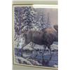 Image 2 : *Winter Moose Print - 33" x 28"