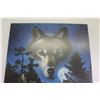 Image 2 : Wolf Pressboard Print - 23 1/4" x 35"