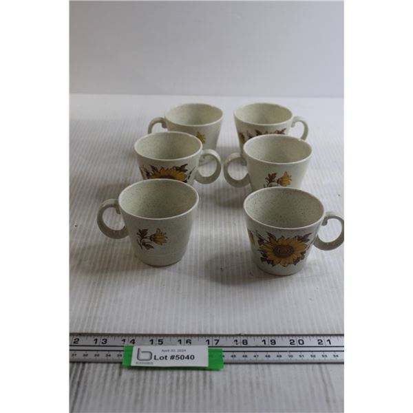 (6) Sunflower Mugs