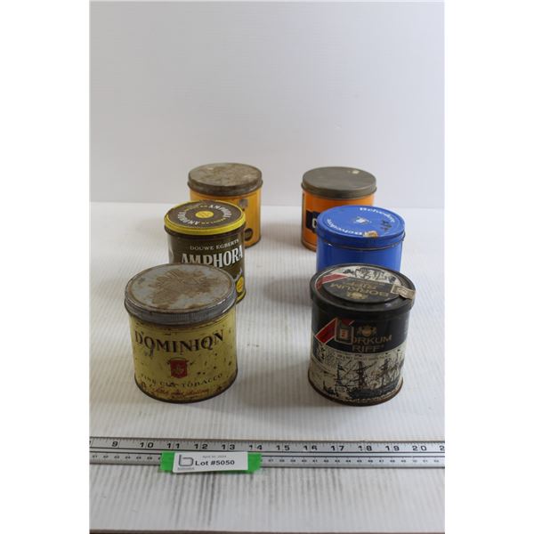 (6) Cigarette Tins