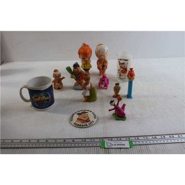 The Flintstones Mug, PEZ Dispenser, and Assorted Merch