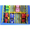 Image 3 : Matchbox Car Holder with (19) Toy Cars