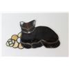 Image 2 : (2) Stained Glass Cat Ornaments