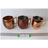 Image 1 : (3) Copper Cups