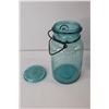 Image 5 : (3) Blue Glass Sealers - Ball Ideal, One Sealer Celebrating USA Bicentennial 1776-1976