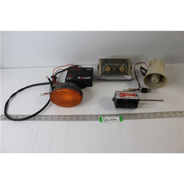 Battery Charger, Loudspeaker, Amber Vehicle Light, etc.