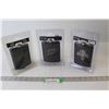 Image 1 : (3) NHL Flasks - Minnesota, Carolina, Florida - New In Box