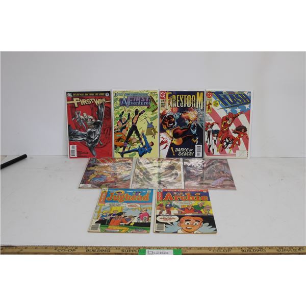 (9) Comics - Firestorm; First Adventures; Firstwave; 20 Fists; Flare; Flash 51 & 79; Archie