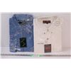 Image 1 : (2) Men's Button Front Shirts: MACH 5 White 2 XL & Westline Apparel Jean Style 2 XL
