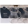 Image 2 : (6) Vitrum BEN 1/2 L Mini Glass Jugs - Open Box of 6