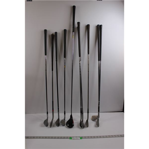 (10) Golf Clubs (Right Handed) Of Various Manufacturers - Ping, Wilson, Campbell, Corydon, Wright & 