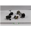 Image 1 : (5) Vintage Fishing Reels Of Various Styles & Manufacturers - Johnson, Zebco, Match 510