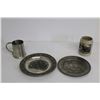 Image 1 : (2) Wall Hanger Plates & (2) Beer Mugs