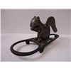Image 2 : Vintage Cast Iron On Wood Squirrel Nutcracker