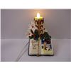 Image 2 : Vintage Ceramic Christmas Bible and Candle Lamp and Several Christmas Decorations