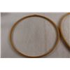 Image 2 : (2) Needlepoint Hoops - 13 1/2", 17 1/2"