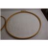 Image 3 : (2) Needlepoint Hoops - 13 1/2", 17 1/2"