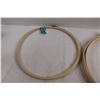 Image 2 : (4) Assorted Needlepoint Hoops