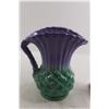 Image 2 : Purple and Green Pitcher, Blue and White Candleholder