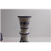 Image 3 : Purple and Green Pitcher, Blue and White Candleholder