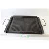 Image 1 : (2) BBQ Trays - One is Enamelled (11 1/2" x 15m 1/2") One w/Wire Handles (13" x 18")