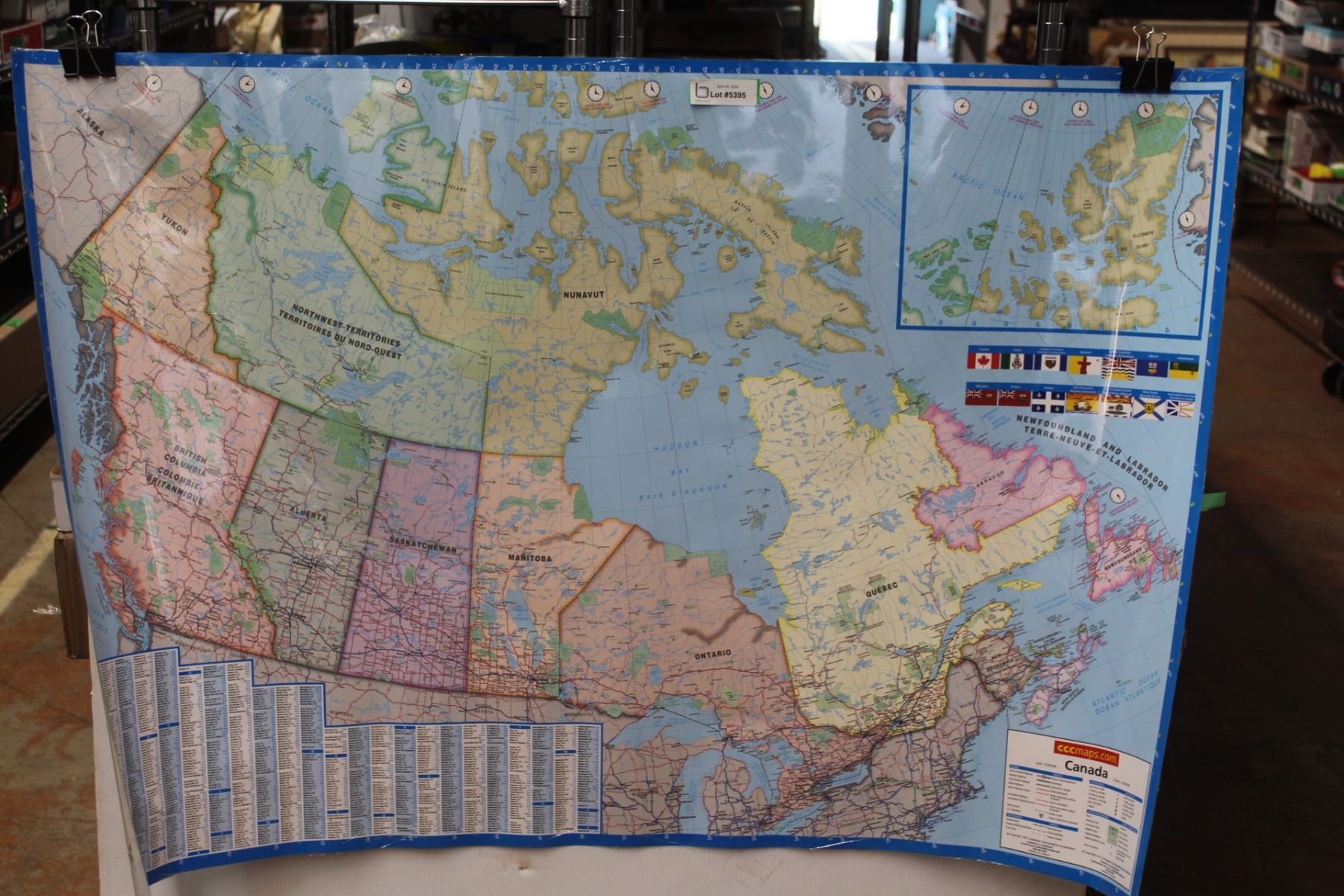 Canada Checkpoints Map *Laminated CCC Maps .com Map of Canada