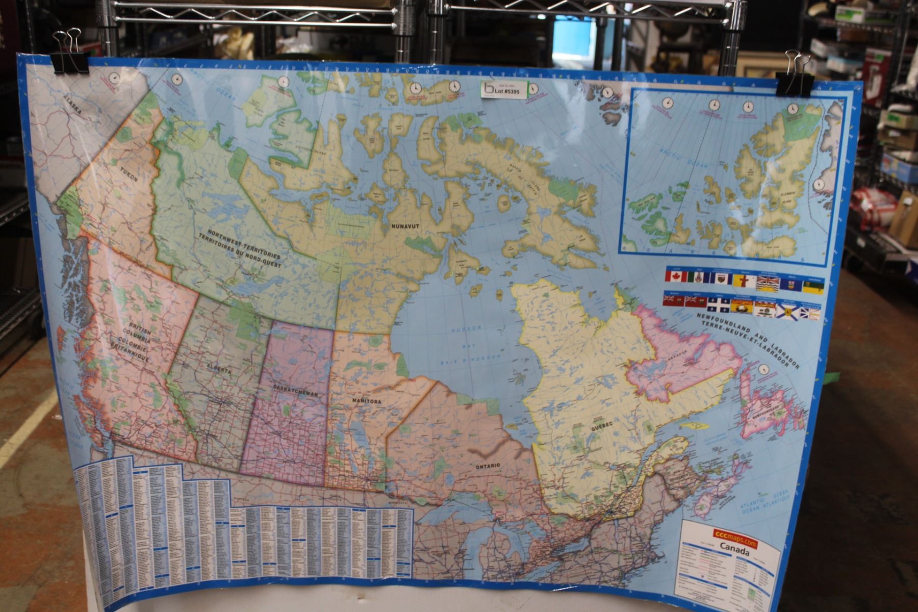 *Laminated CCC Maps .com Map of Canada