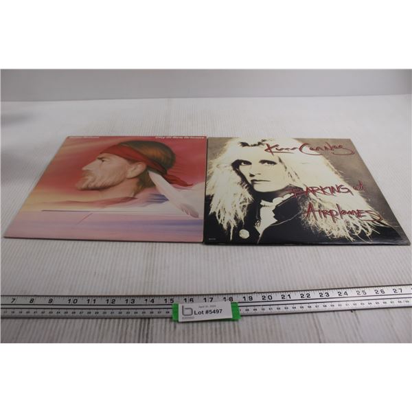 (2) Vinyl Records - Willie Nelson, Kim Carnes