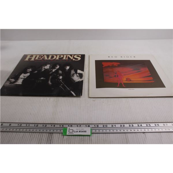 (2) Vinyl Records - Headpins, Red Rider