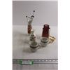 Image 1 : (3) Vases, Hat Pins, (2) Creamers