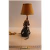 Image 1 : Black Poodle Lamp - As Is, Half Blind