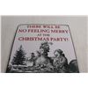Image 2 : Adult Christmas Tin Sign - 10" x 16"
