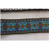 Image 2 : Leather Mexican Two Tone Bull Whip - 64", (2) Vintage Southwest Embroidered Cowboy Hat Bands