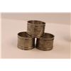 Image 2 : (12) Napkin Rings (3) Belgium Mader, Etain St. Lamberts Tin (92%), (9) Plated or Stainless