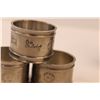 Image 3 : (12) Napkin Rings (3) Belgium Mader, Etain St. Lamberts Tin (92%), (9) Plated or Stainless