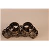 Image 6 : (12) Napkin Rings (3) Belgium Mader, Etain St. Lamberts Tin (92%), (9) Plated or Stainless