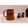 Image 2 : (4) Vintage Mugs, (2) Small Decor. Pitchers, "Moose Milk" Finger Jug & Small Clay Moose