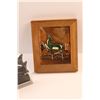 Image 4 : (2) Fish Holders (For Books or Files), Small (6"x8") Framed Copper Deer, (2) Vintage Calendars (1975