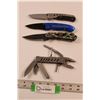 Image 1 : (4) Folding Knives/Multi Tool of Various Manufacturers and Condition