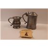 Image 3 : (2 pcs) The Wilton Co. Cast Aluminium (Beer Stein & Small Pitcher), Cast Aluminum Footed Dish, Pewte