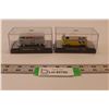 Image 1 : (2) M2 MOONO1 Delivery Vans w/Display Cases(1:64 Scale) - 1960 VW & 1965 Ford Econoline
