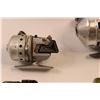 Image 4 : (5) Vintage Fishing Reels of Various Styles & Condition - Daiwa, Johnson, Match, Fisher 7 Intrepid