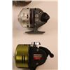 Image 5 : (5) Vintage Fishing Reels of Various Styles & Condition - Daiwa, Johnson, Match, Fisher 7 Intrepid
