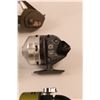 Image 6 : (5) Vintage Fishing Reels of Various Styles & Condition - Daiwa, Johnson, Match, Fisher 7 Intrepid