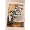 Image 2 : Reproduction "Pearline" Tin Sign & Grape Song Soda Serving Tray